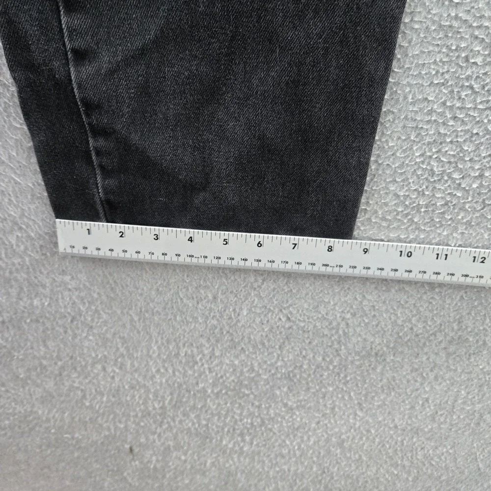 Levi's 501 Men Jeans 38X30‎ Black Denim Original Fit Straight Leg 28.5